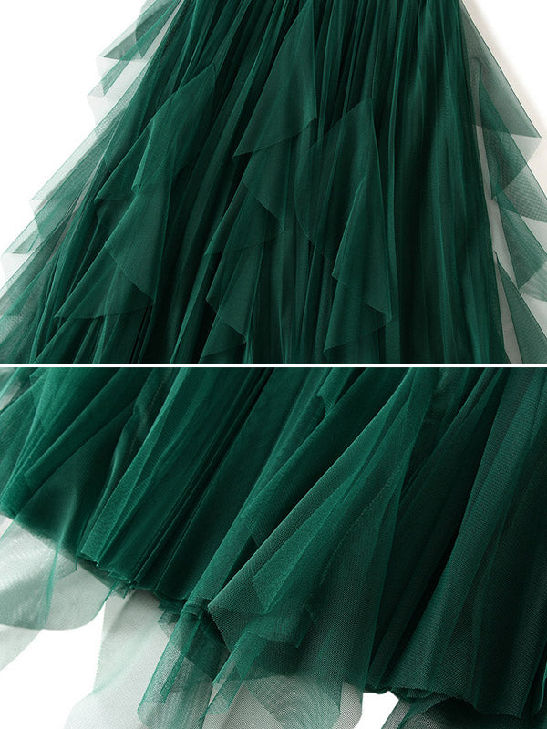 Original Stylish 7 Colors Falbala Gauze Skirt