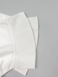 Half Sleeves Loose Buttoned Solid Color Lapel Blouses&Shirts Tops