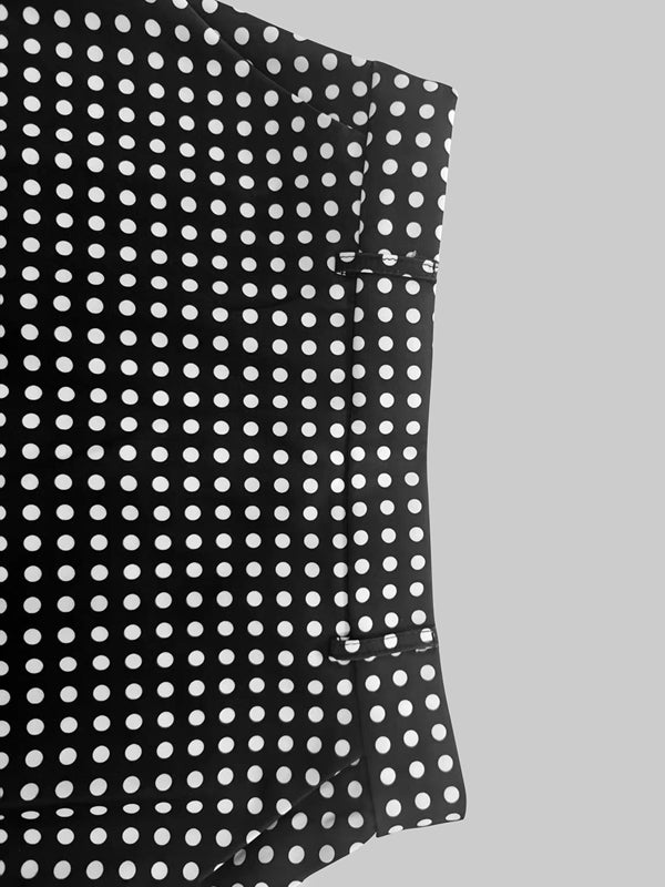 H-Line Loose Polka-Dot Split-Joint Skirts
