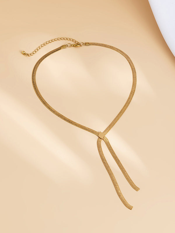 Hollow Solid Color Necklaces Accessories