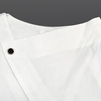 Long Sleeves Asymmetric Buttoned Split-Front Blouses&Shirts Tops