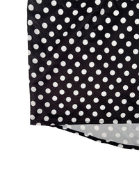 Long Sleeves Loose Buttoned Contrast Color Polka-Dot Split-Joint Lapel Blouses&Shirts Tops