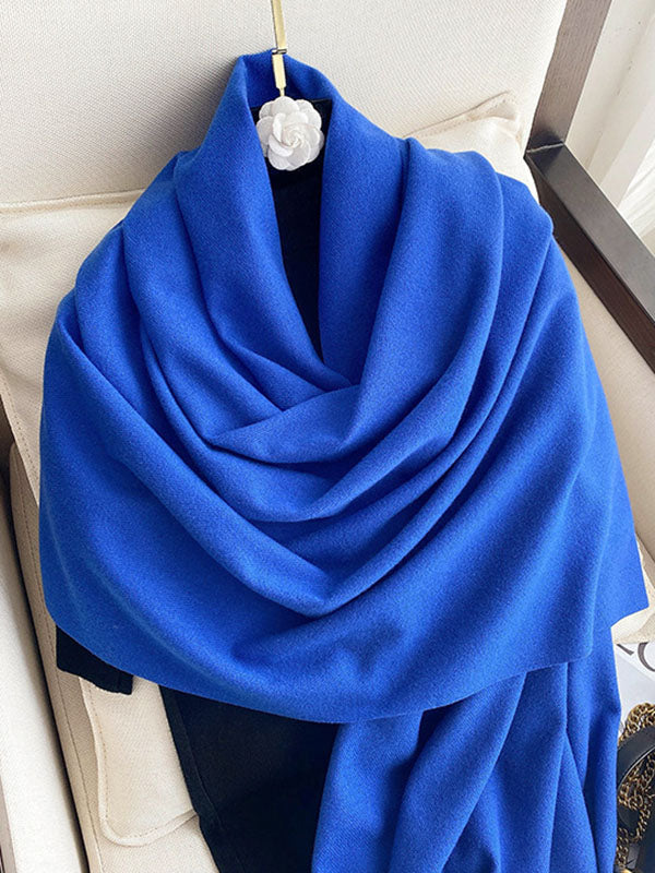 Solid Color Tasseled Scarf Scarfs&Hats