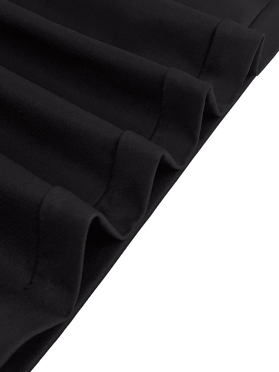 Long Sleeves Loose Striped High Neck T-Shirts Tops