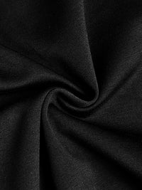 Asymmetric Buttoned Split-Joint Split-Side Long Sleeves Loose Mock Neck Maxi Dresses