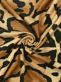 Long Sleeves Skinny Contrast Color Leopard High Neck T-Shirts Tops