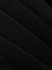 Buttoned Split-side Loose Puff Sleeves Mock Neck Maxi Dresses