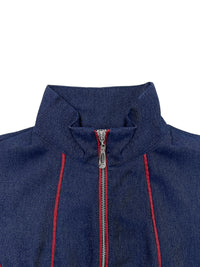 High Waisted Sleeveless Pockets Zipper Stand Collar Jumpsuits