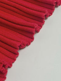 Asymmetric Solid Color Split-Joint Loose High Neck Sweater Tops