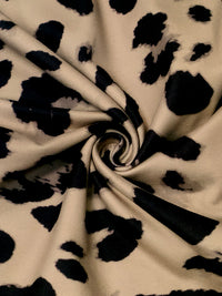 Bodycon High-Low Contrast Color Leopard Ruffled Split-Joint Deep V-Neck Midi Dresses