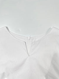 A-Line High Waisted Buttoned Pleated Pockets Solid Color Split-Joint V-Neck Maxi Dresses