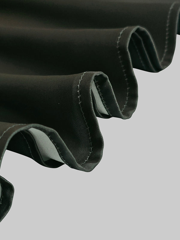 A-Line Long Sleeves Elasticity Gradient Pockets Round-Neck Maxi Dresses