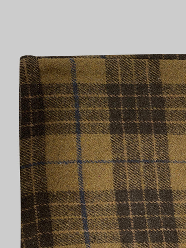 Plaid Split-Joint Lapel Jackets Woolen Coat