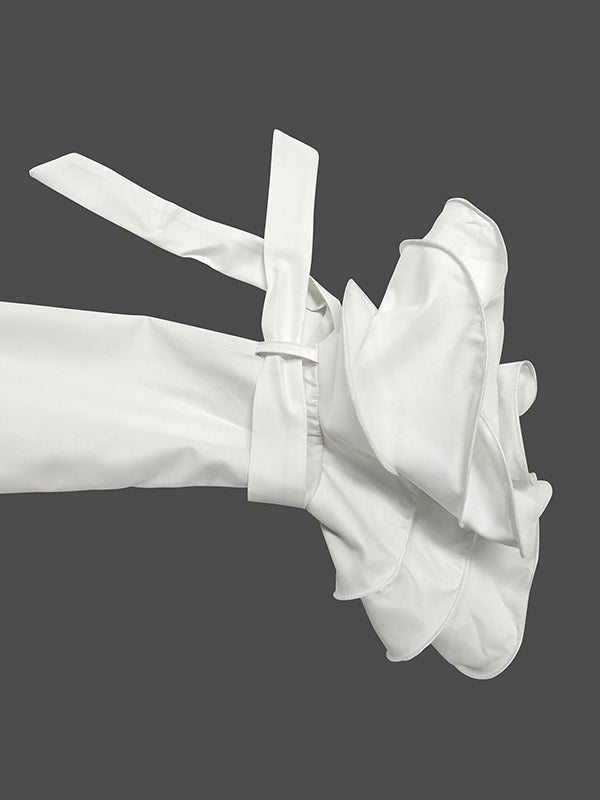 Floral Printed Split-Joint Split-side A-line Flared Sleeves Lapel Collar Shirt Dress Maxi Dresses