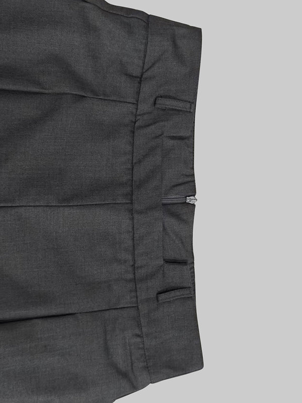 Column No Belt Solid Color Casual Pants Bottoms Trousers