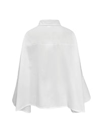 Long Sleeves Loose Solid Color Lapel Collar Blouses&Shirts Tops