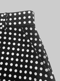H-Line Loose Polka-Dot Split-Joint Skirts