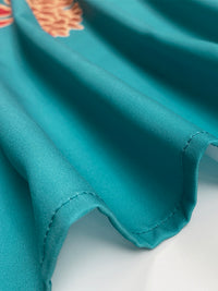 A-Line Loose Elasticity Flower Print Pleated Split-Joint Off-The-Shoulder Maxi Dresses