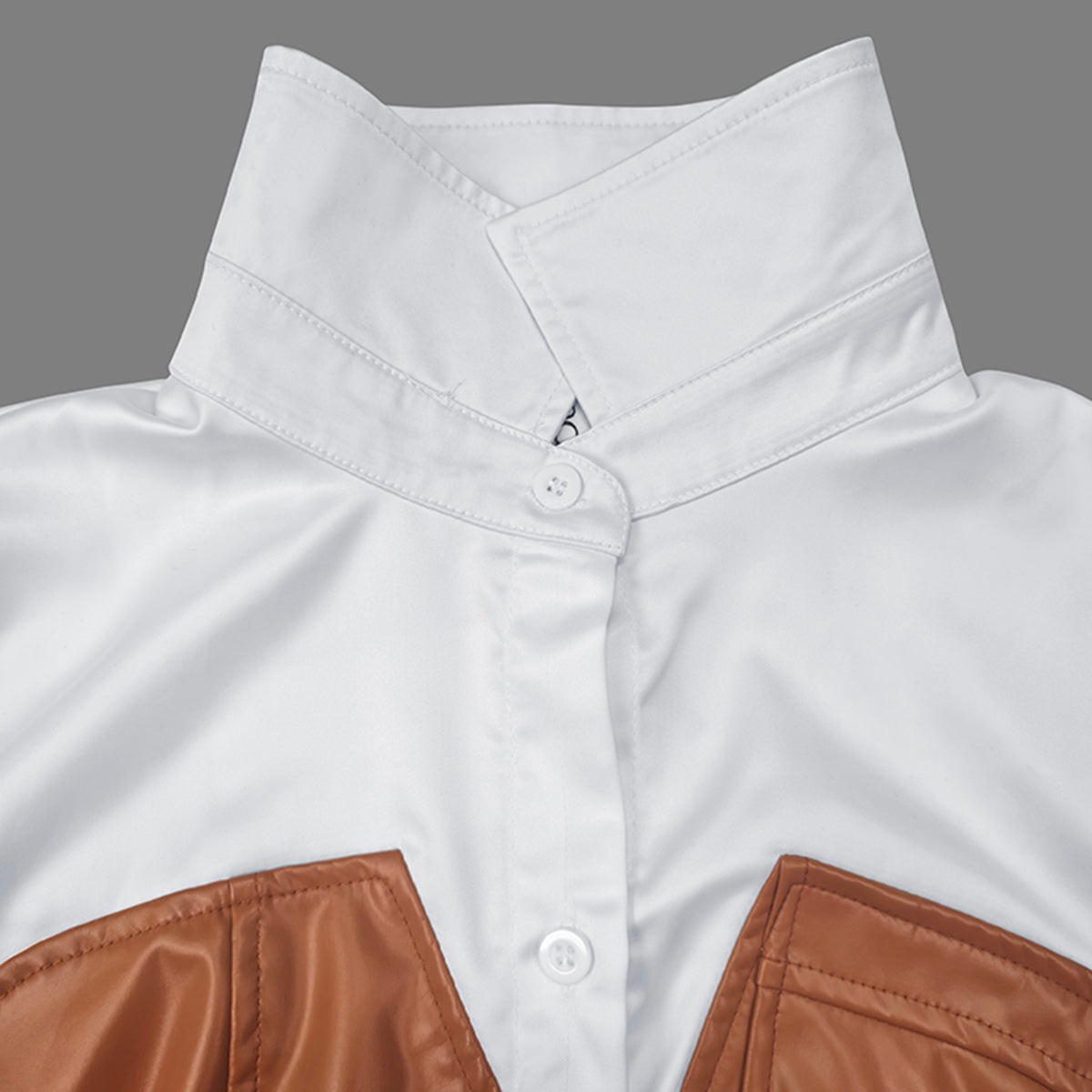 Belted Buttoned Split-Joint Long Sleeves Skinny Lapel Shirt Dress Midi Dresses