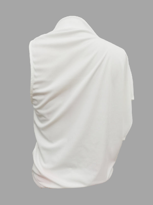 Asymmetric Figure Printed Mock Neck Blouses&Shirts Tops