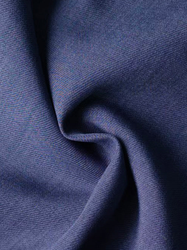 Long Sleeves Loose Solid Color Zipper Lapel Jumpsuits