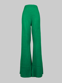 Contrast Color High Waisted Loose Trousers Pants