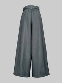 Loose Wide Leg Solid Color Casual Pants Bottoms Trousers