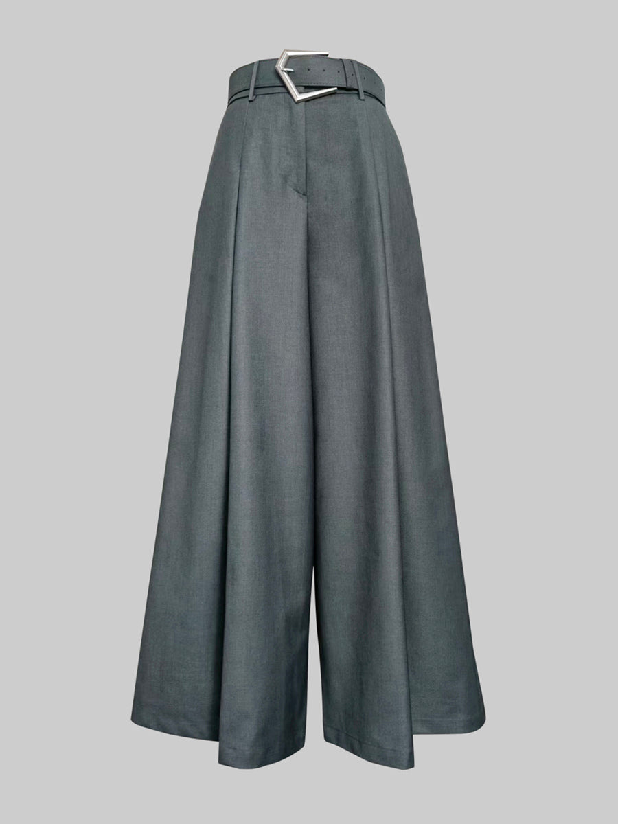 Loose Wide Leg Solid Color Casual Pants Bottoms Trousers
