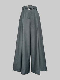 Loose Wide Leg Solid Color Casual Pants Bottoms Trousers