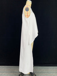 High-Low Loose Embroidered Solid Color Round-Neck Vest Top