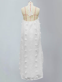 Loose Sleeveless Gauze Deep V-Neck Maxi Dresses