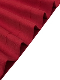 Elasticated Waist High Waisted Big Hemline Pleated Pockets Solid Color Zipper Wide Leg Pants