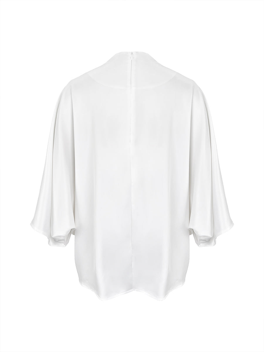 Loose Solid Color V-Neck Blouses&Shirts Tops