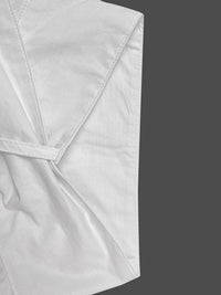 Flared Sleeves Long Sleeves Buttoned Falbala Solid Color Stand Collar Blouses&Shirts Tops