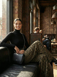 Urban Leopard Patchwork Wide Leg Pants