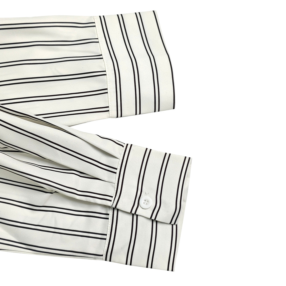 Buttoned Contrast Color Striped Long Sleeves Loose Lapel Blouses&Shirts Tops