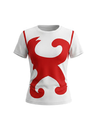 Contrast Color Printed Short Sleeves Round-Neck T-Shirts Tops