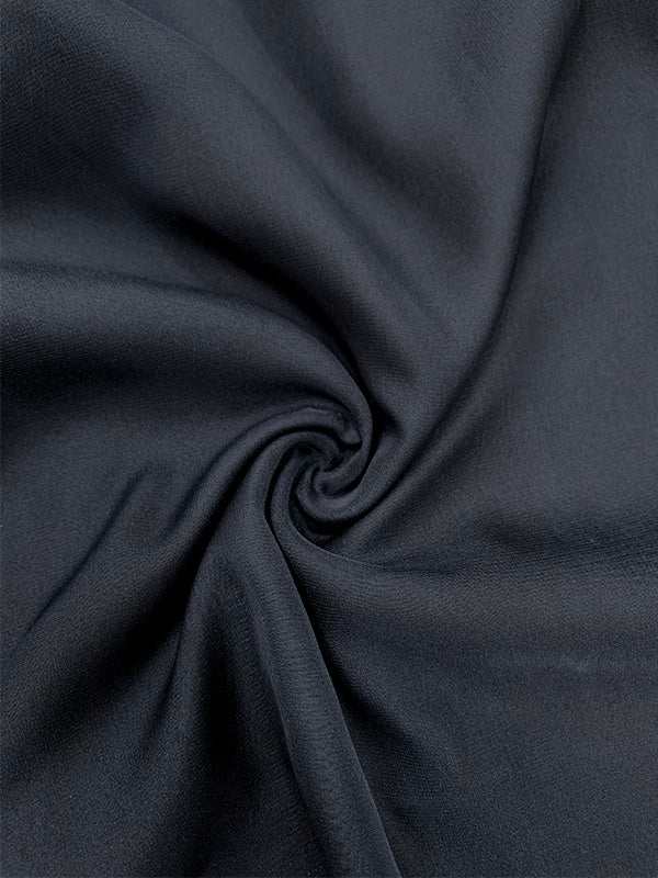 False Two Loose Gauze Pleated See-Through Round-Neck Maxi Dresses