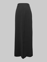 Solid Color Split-Back Skirts Bottoms
