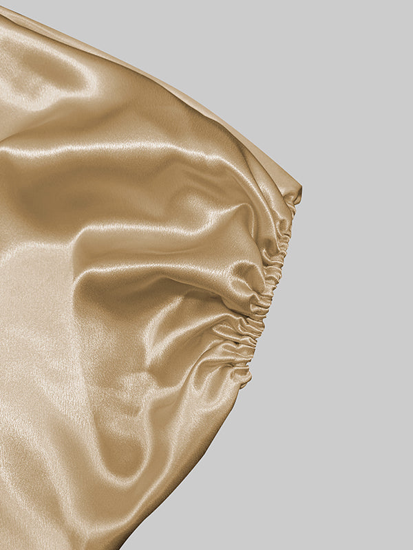 Elasticity Flower Print Split-Front A-Line Half Sleeves V-Neck Maxi Dresses