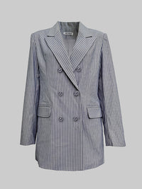 Long Sleeves Loose Split-Joint Lapel Blazer Suits