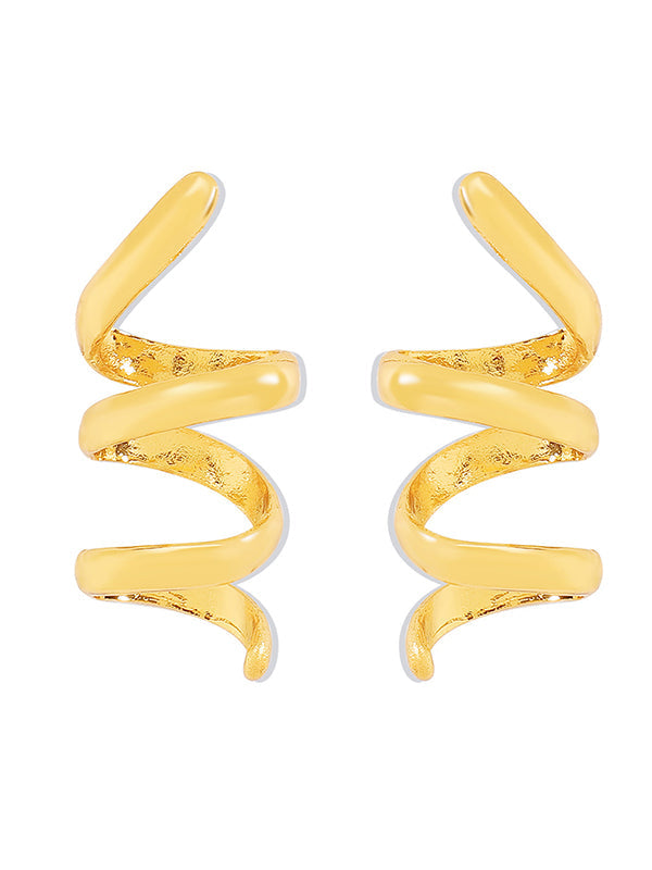 Geometric Solid Color Drop Earrings