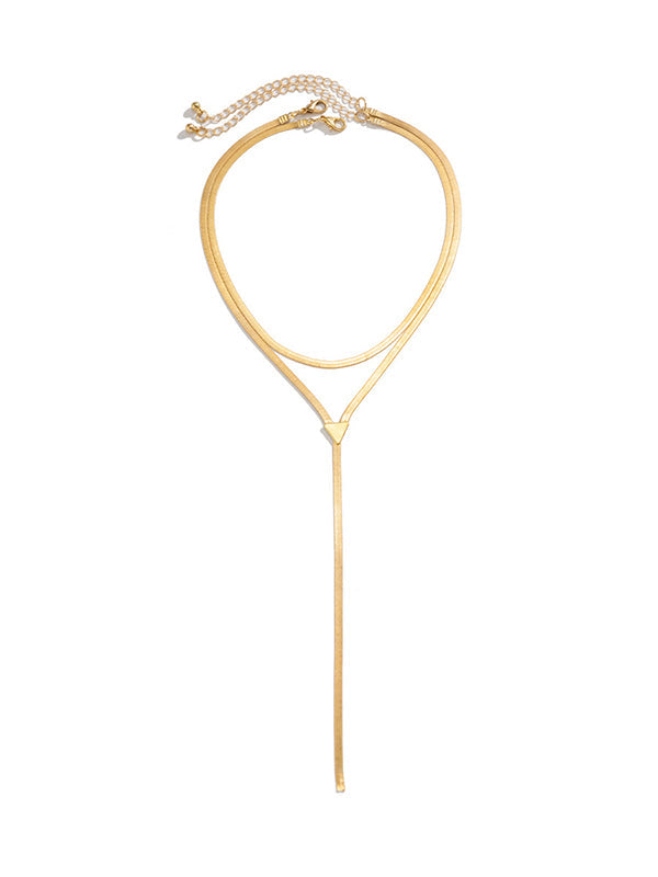 Hollow Solid Color Necklaces Accessories