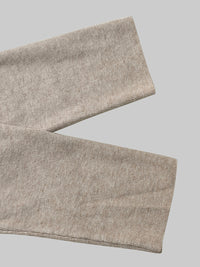 Long Sleeves Pleated Solid Color High Neck Pullovers