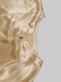 Elasticity Flower Print Split-Front A-Line Half Sleeves V-Neck Maxi Dresses