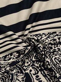 Long Sleeves Loose Striped Pullovers