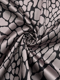 Long Sleeves Loose Buttoned Contrast Color Snakeskin Printed Lapel Blouses&Shirts Tops