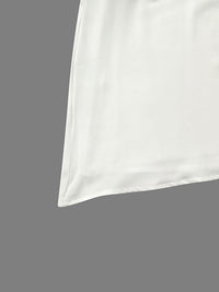 Contrast Color Printed A-Line Capelet Mock Neck Maxi Dresses