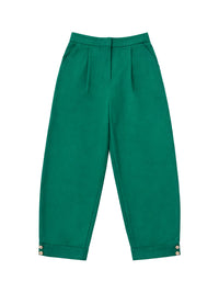 High Waisted Wide Leg Pleated Split-Joint Pants Trousers