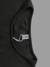 Flared Sleeves Half Sleeves Pleated Split-Joint Round-Neck Midi Dresses